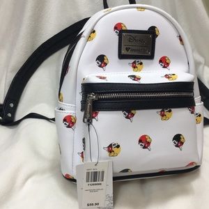 NWT Disney Mickey Mouse Leather Mini Backpack